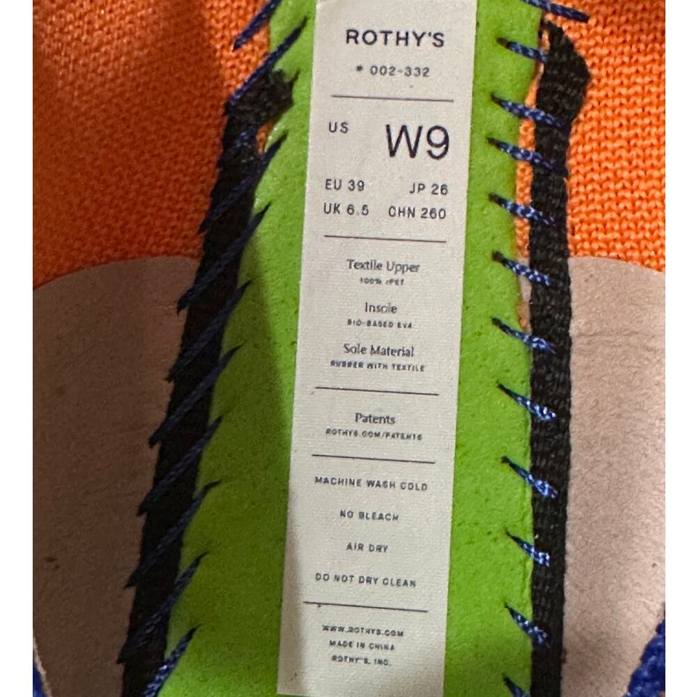 Rothy’s The Point Flats Vibrant Orange Persimmon Balletcore Comfort Minimalist 9 - Picture 2 of 7
